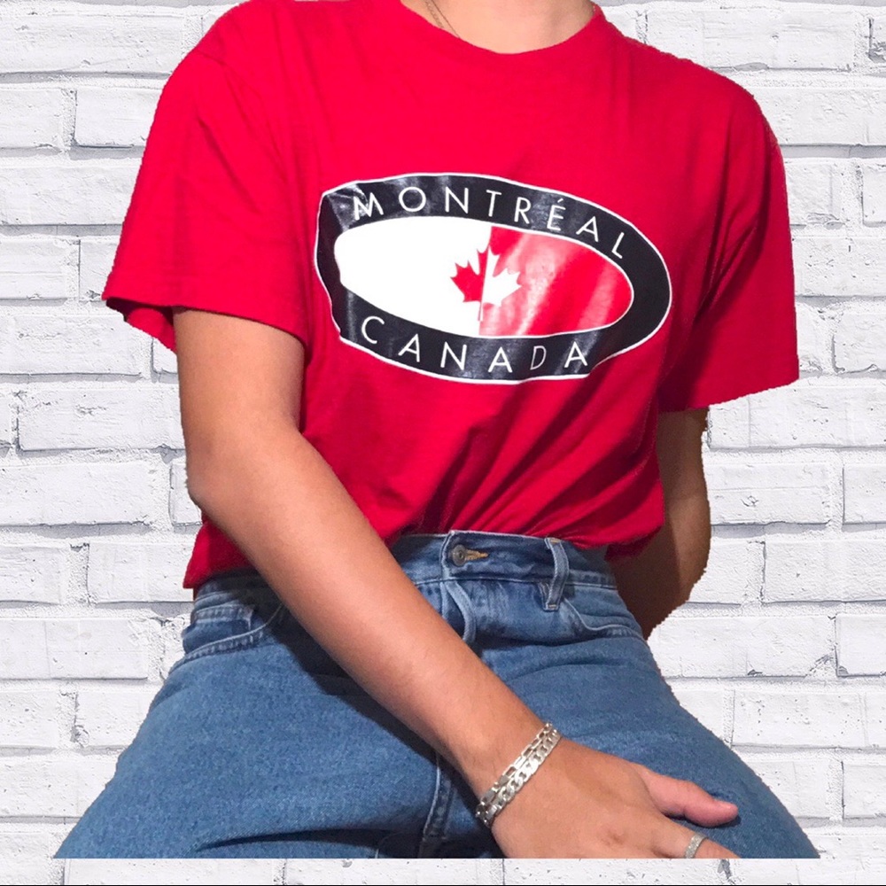 Red Montreal Canada shirt.